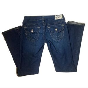 True Religion Dark Blue Boot Cut Jeans